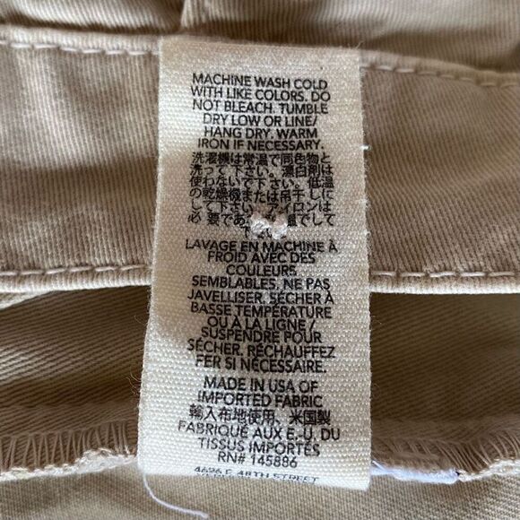 The Great. Ranger Chino Khaki Tan High Rise 100% Cotton Pants NWT Size 27 - Picture 7 of 8